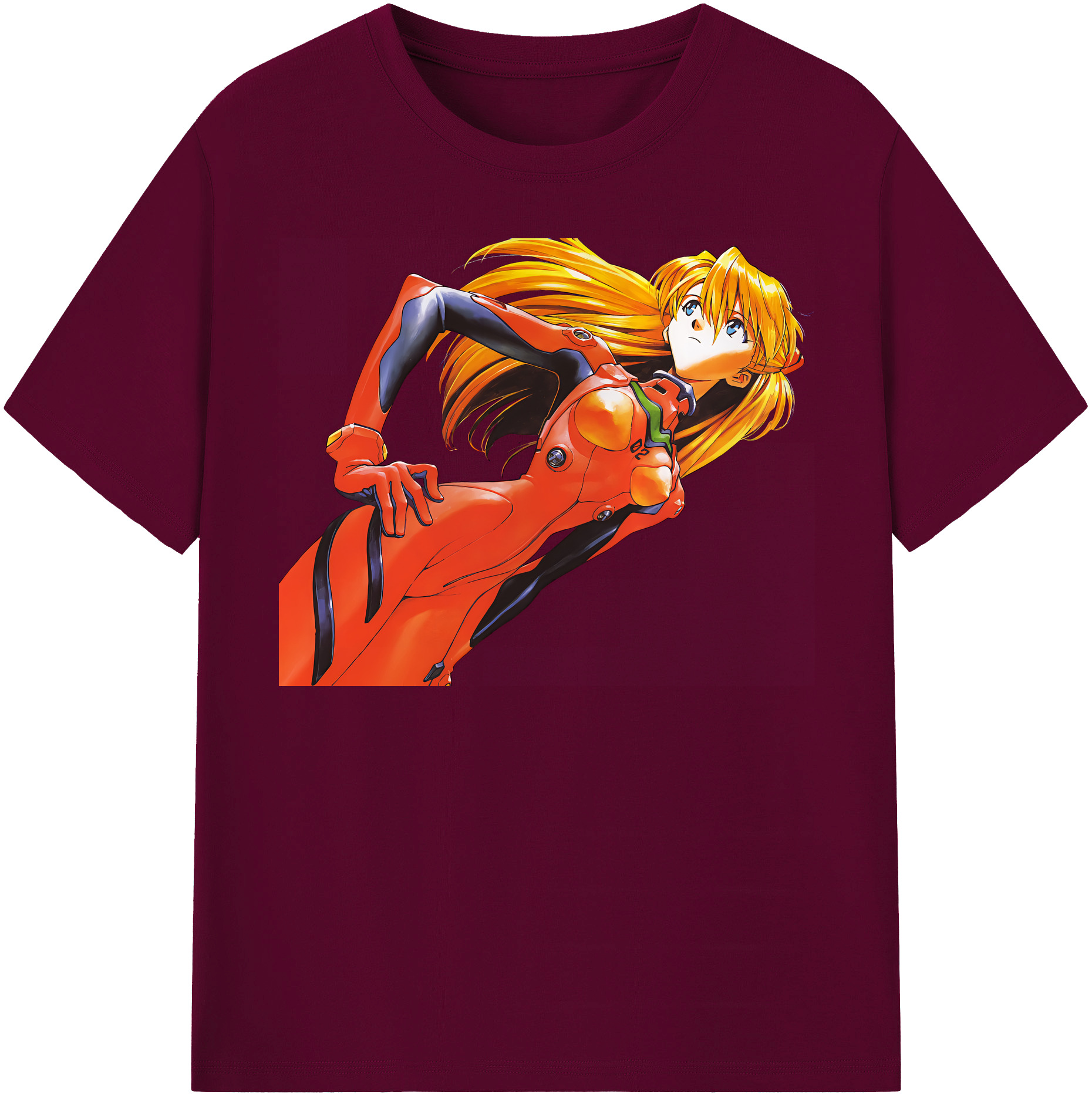 （画像用） EVA 新世紀エヴァンゲリオン レディースカジュアルプリントTシャツ（綿100％）